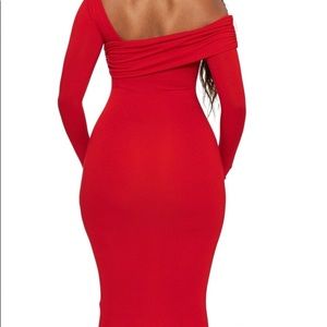 NAKED WARDROBE “give that cold shoulder” DRESS
